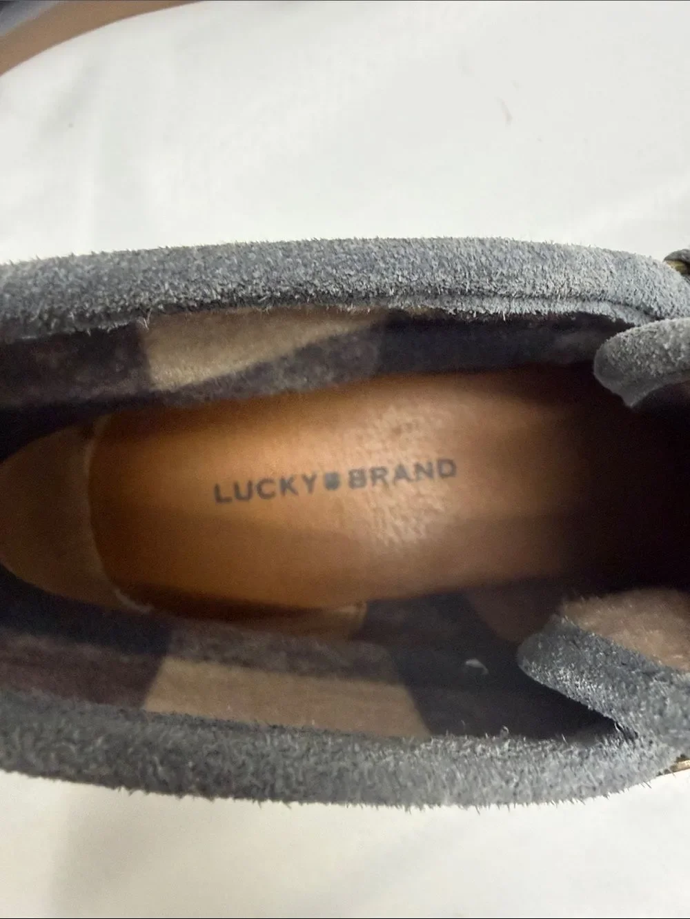 Lucky Brand suede upper